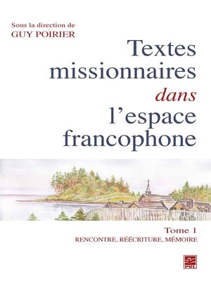 cover image of Textes missionnaires dans l'espace francophone 01